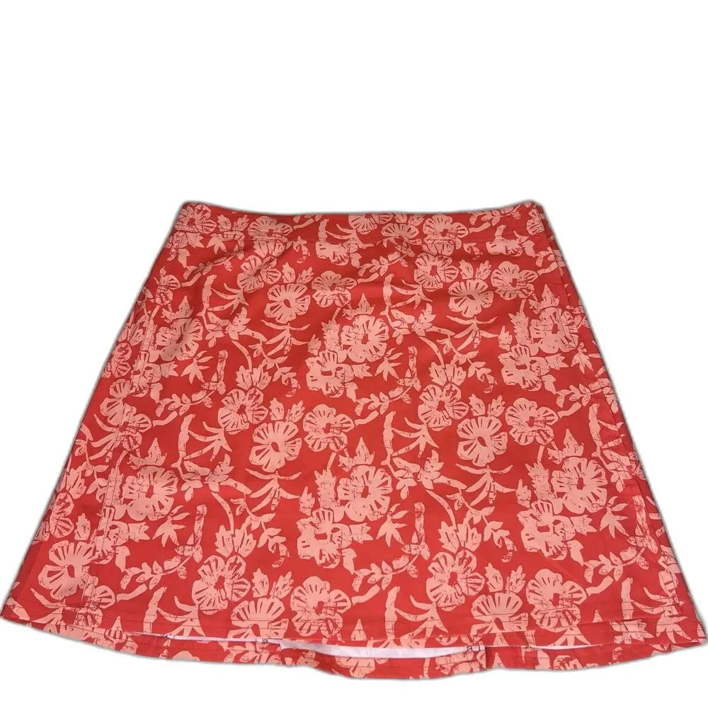 Ripskirt Hawaii Length 2 Wrap Skirt Large Coral Paia Maui Floral Travel Active L